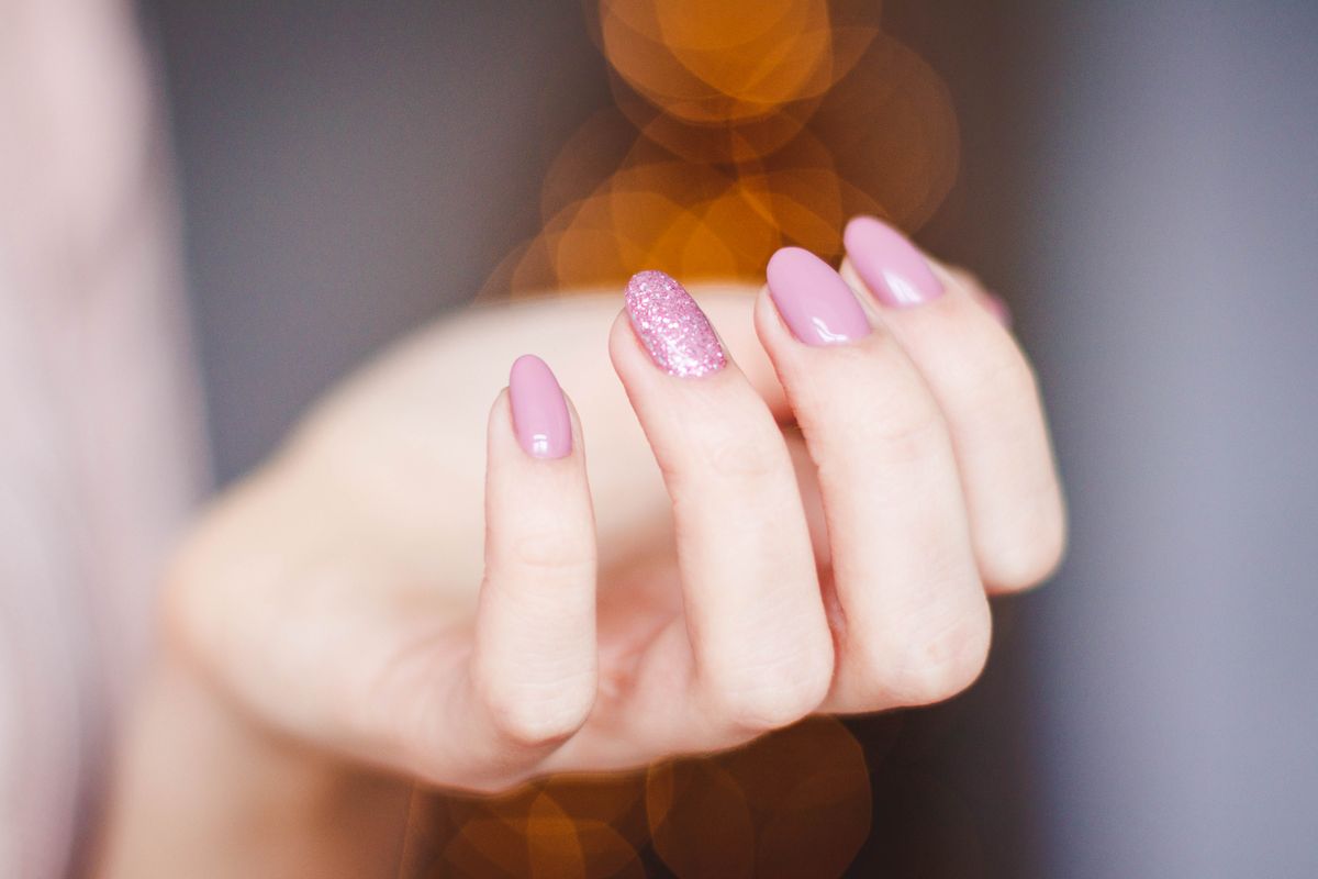 Gel manicure color, representative of services at Pedi Palace